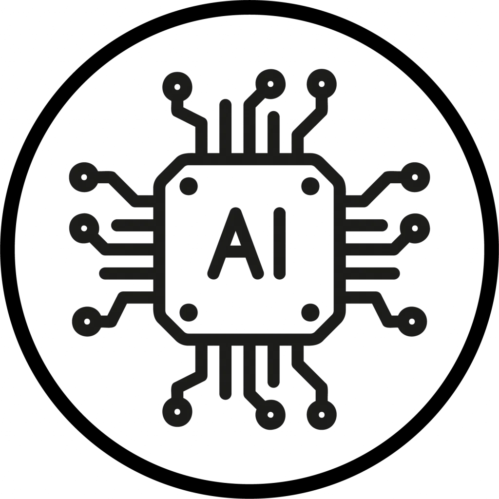 AI Icon in Circle