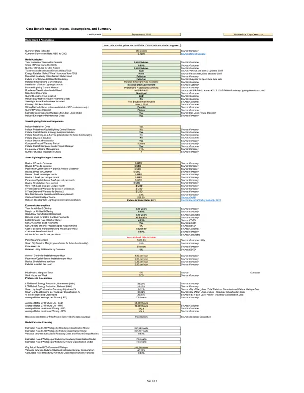 Streetlighting cost benefit analysis thumbnail image