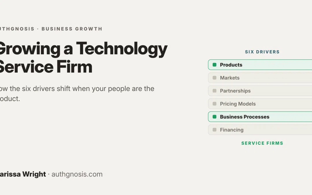 A Special Case: Growing a Technology Service Firm