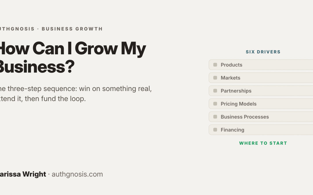 How Can I Grow My Business? (TL;DR)
