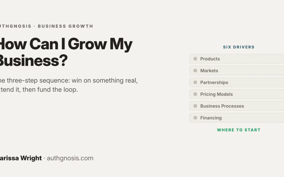 How Can I Grow My Business? (TL;DR)